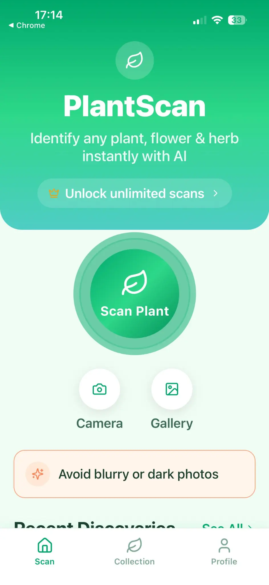 PlantScan Recent Discoveries